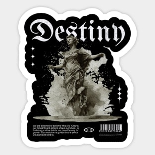 Destiny T-Shirt: Angel Statue Design - Motivational Streetwear Tee Sticker